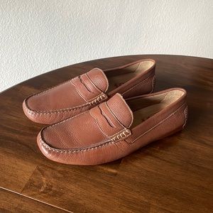 Mens Nordstrom 1901 driving penny loafer - 12M, tan leather